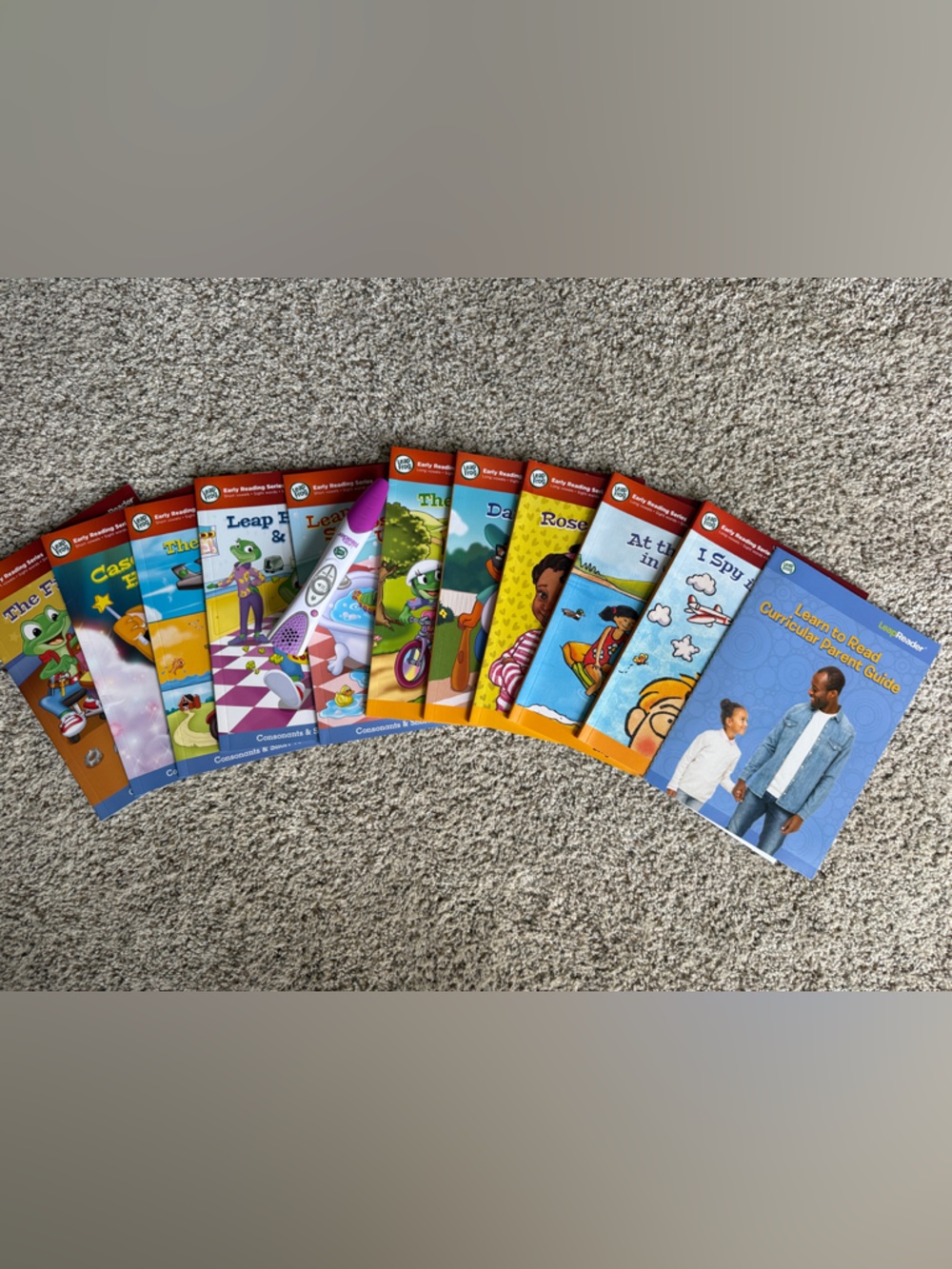 LeapReader Interactive Reading Set with Purple Stylus + 10 Colorful Storybooks